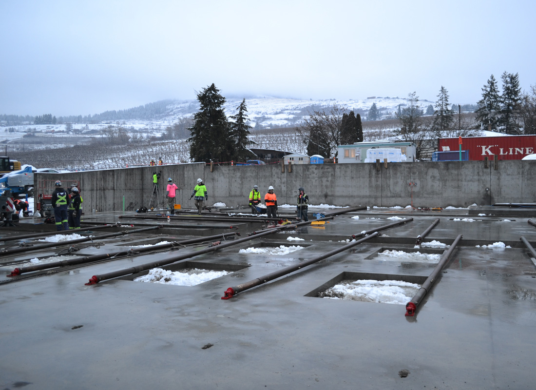 Vernon Christian School Expansion: Tilt-Up Panels Pouring Complete